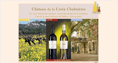 Desktop Screenshot of chateau-croix-chabrieres.com