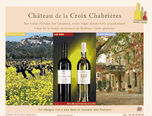 Tablet Screenshot of chateau-croix-chabrieres.com